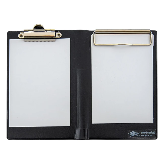 Carpeta Sujetapapeles A6 Negro WeDo 057101 - Resistente y Prctico