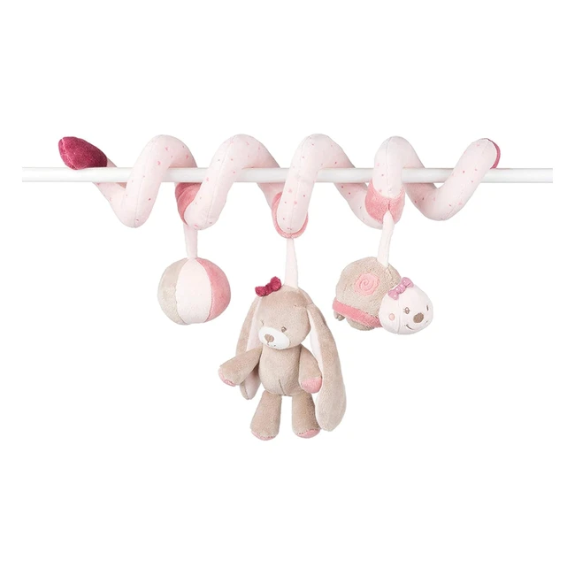 Nattou Espiral de Juegos Nina Jade y Lili 40x24x11 cm - Rosabeige