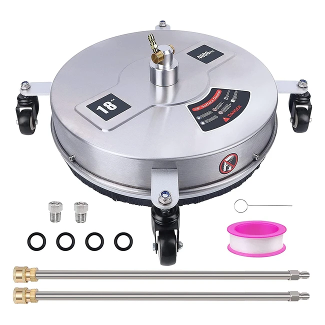 Professional 20 Pressure Washer Surface Cleaner 4000 PSI 20inch