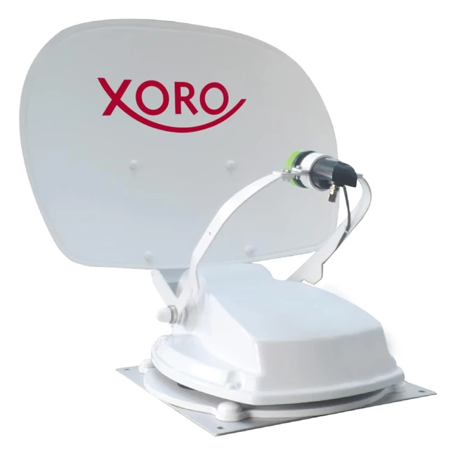 Xoro MTA 55BT 55 cm vollautomatische Satellitenantenne mit Steuereinheit für Wohnwagen Camping weiß