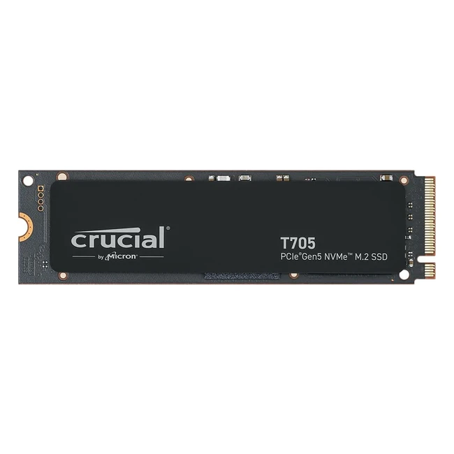 Crucial T705 4TB SSD PCIe Gen5 NVMe M2 Internal Gaming SSD CT4000T705SSD3