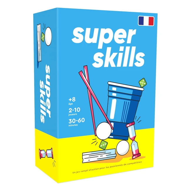 Jeu de socit Super Skills - Fun pour enfants et adultes - Cadeau parfait - 1