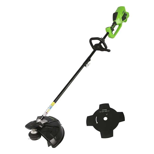 Greenworks 40V Cordless Brushcutter with Brushless Motor Adjustable Height 40cm Cutting Width