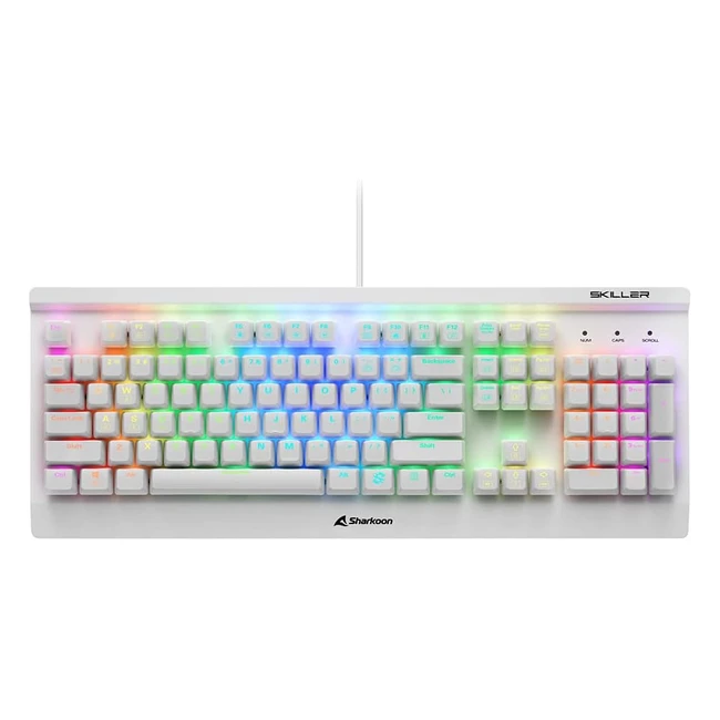 Sharkoon Skiller Mech SGK3 Mechanische Gaming Tastatur USLayout RGB Beleuchtung 