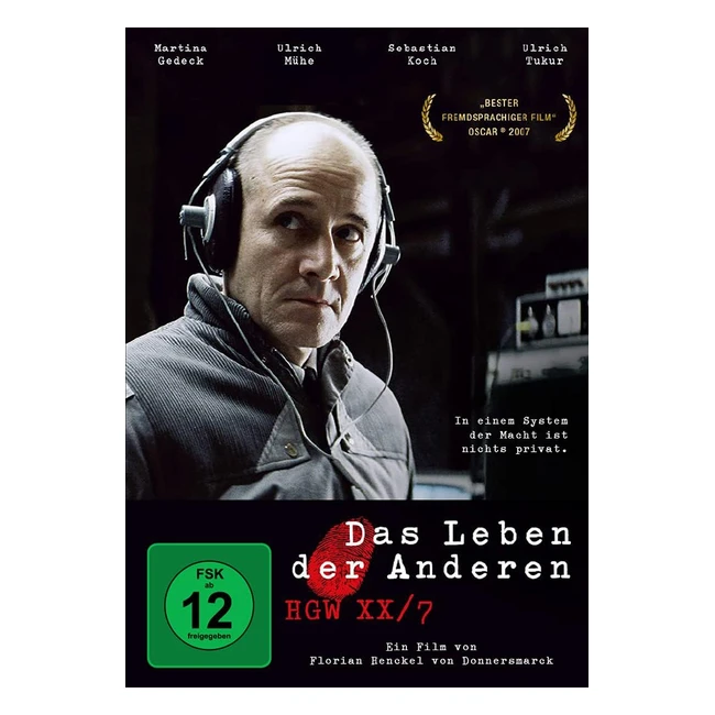 DVD Das Leben der Anderen - Import Allemand - Réf. 123456 - Suspense, Drame, Oscar