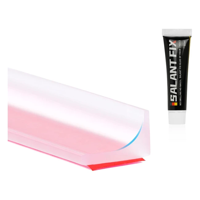 Flintronic Joint Douche 3M Barriere de Douche Silicone Bande Impermable Pliable Seuil de Douche Barrire deau Barrire Antiinondation Transparent