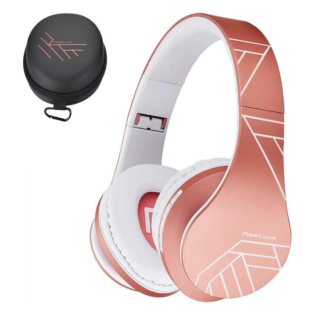 Powerlocus Bluetooth Over-Ear Headphones Wireless Stereo Foldable Headphones - R