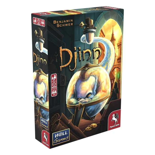 Pegasus Spiele 55143E Djinn English Edition - Spannendes Worker Movement Spiel