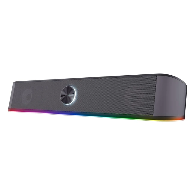 Trust Gaming GXT 1619 Rhox RGB Soundbar 12W USB Powered Stereo PC Speakers