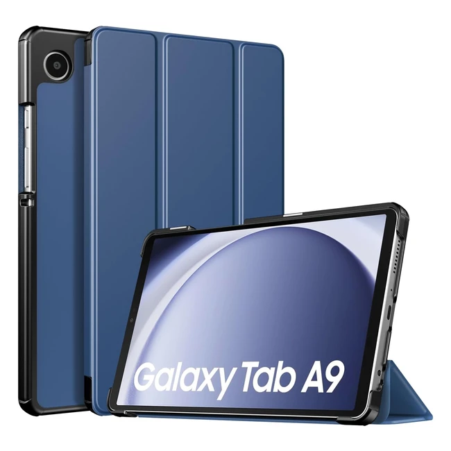 Funda Samsung Galaxy Tab A9 87 2023 Ligera con Soporte Ajustable Azul Marino