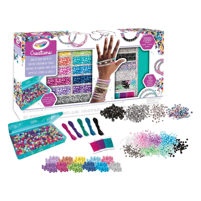 Crayola Creations Super Set Lettere e Perline - Attivit Creativa - Regalo Bamb