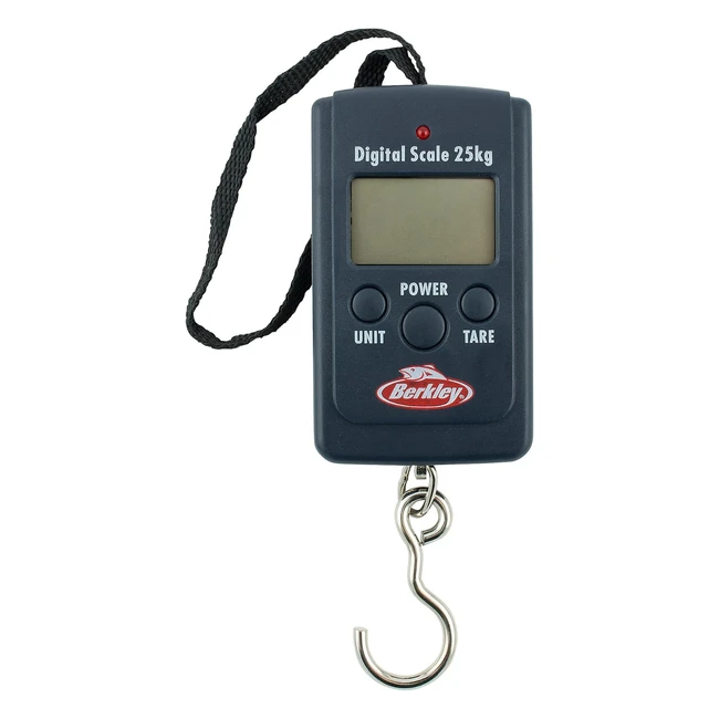 Berkley Fishingear Digital Pocket Scale 25kg Compact Display Unisex Black #1402808