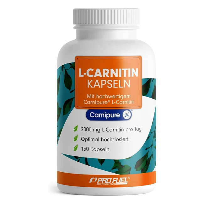 Premium LCarnitine 3000 mg - Carnipure 150 Capsules - Vegan High Dose