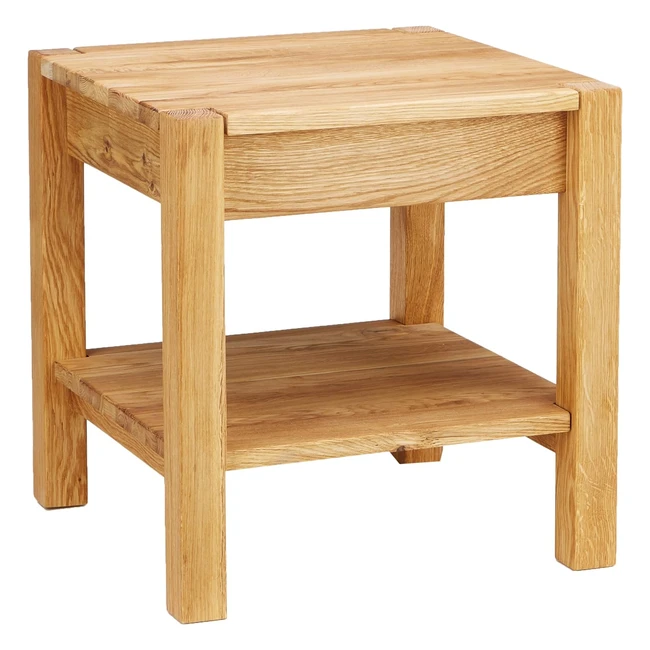 Table dappoint en bois massif chne huil - Haku L 43 x P 43 x H 45 cm