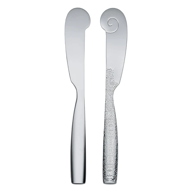 Set de 6 couteaux beurre Alessi MW0337 Dressed en acier inoxydable 1810 brillant