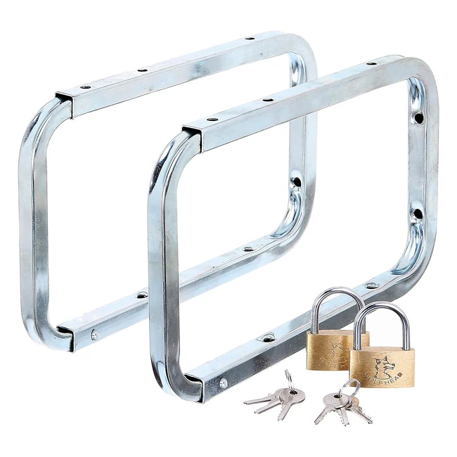 Gancio per scala chiudibile a chiave 802622 Alberts - Zincato Blu