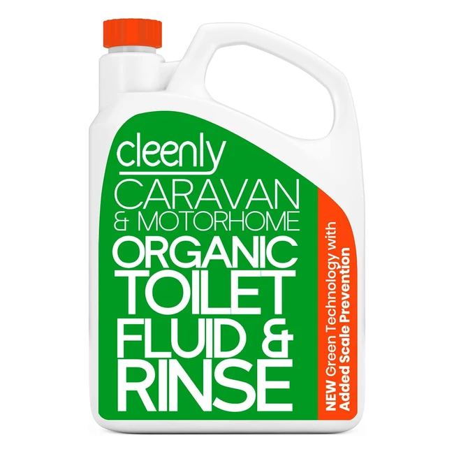 Cleenly Organic Toilet Fluid Rinse 2L - Ecofriendly & Formaldehyde Free