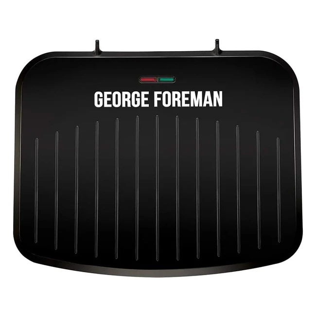 George Foreman Medium Electric Fit Grill - Non Stick Healthy Griddle Toastie Hot Plate Panini BBQ - 1630W 25810