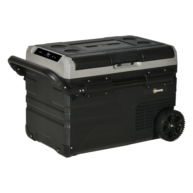 Outsunny 40L Car Refrigerator Portable Compressor Cooler Box Fridge Freezer Winn