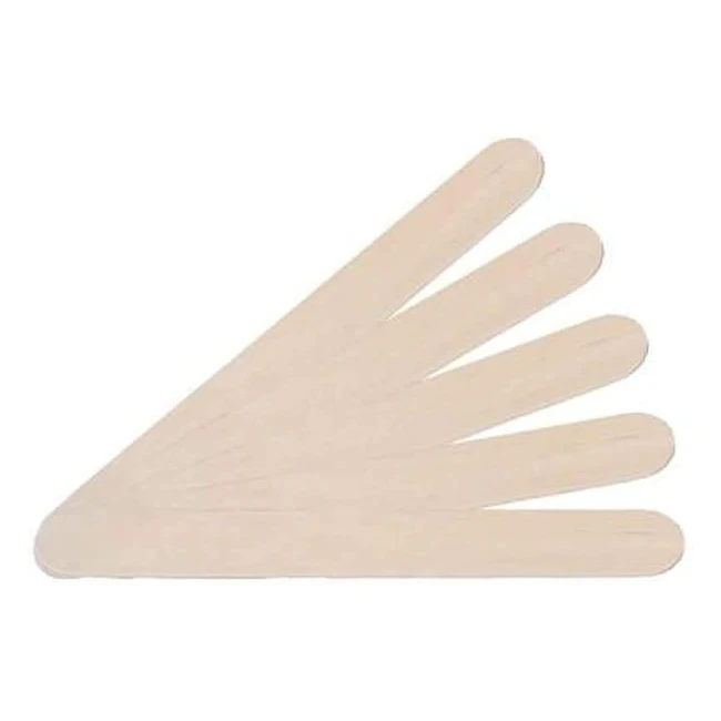 Spatola Professionale in Legno per Cera Monouso - 100 pezzi - Ref. 12345 - Ideale per Estetica