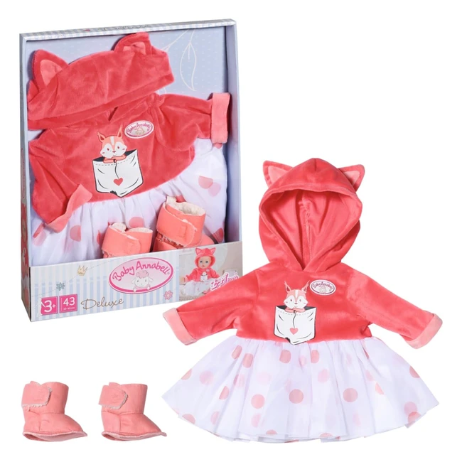 Baby Annabell Deluxe Tutu Set 709733 - Super Soft Outfit for 43cm Dolls