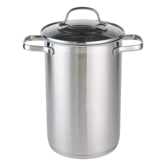 Faitout en acier inoxydable 1810 haut de gamme avec couvercle panier de cuisson amovible