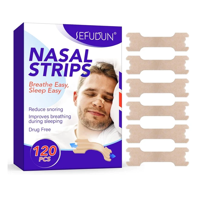 Cerotti Nasali Antirussamento Grandi 120 Strisce - Comfort e Riduzione Russare
