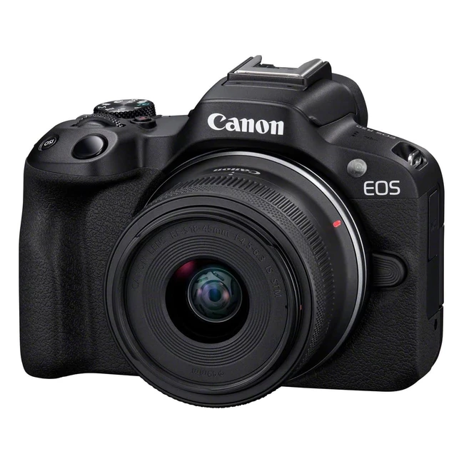 Canon EOS R50 Mirrorless Camera with RF 18-45mm f4-56 IS STM and RF 55-210mm f