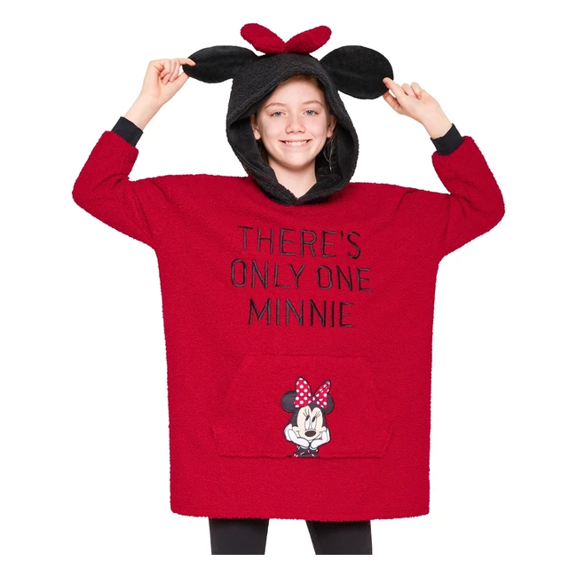 Disney Sweats Capuche Fille Pull Plaid Enfant Stitch Poncho Polaire Ado Taille Unique