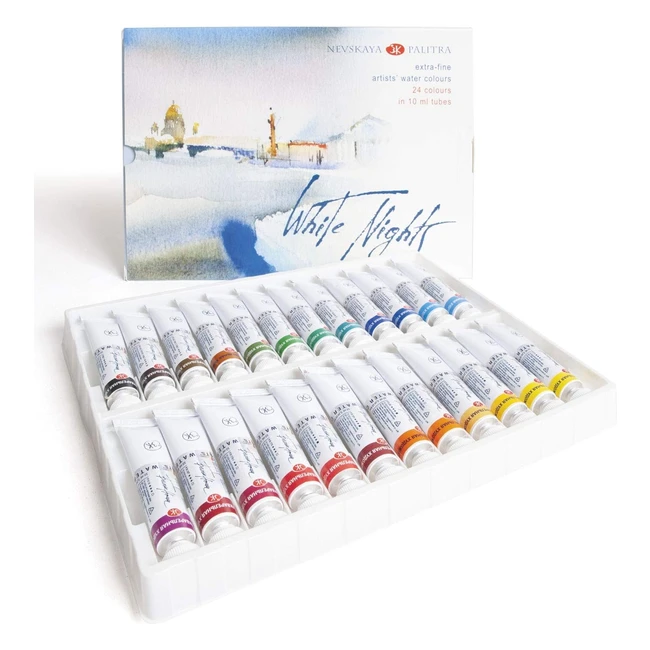 Set di colori ad acquerello White Nights 10 ml - Honsell 11227