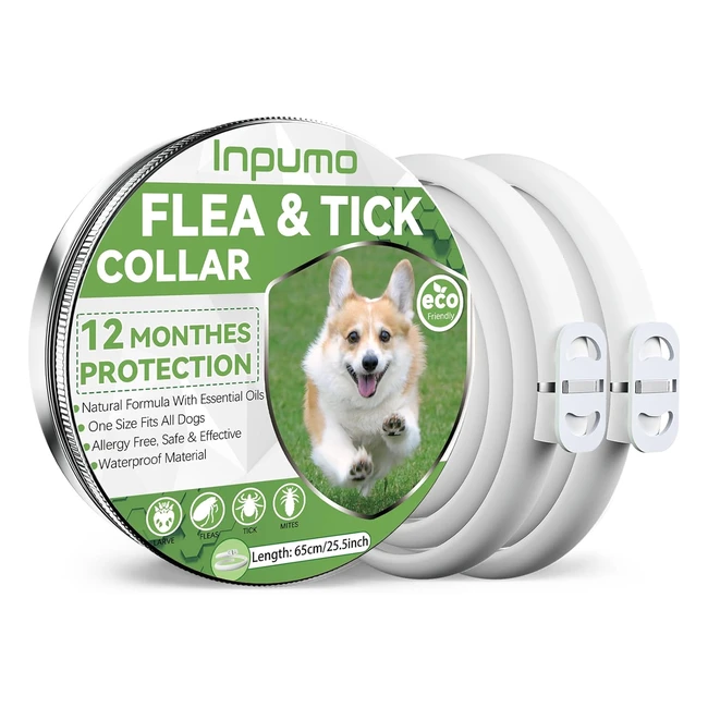 Collar Antiparasitario Perros Inpumo - Seguro y Eficaz - 100% Natural - 12 Meses de Protección