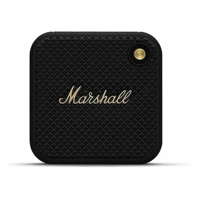 Marshall Willen Bluetooth Speaker Stackable Black - Portable Speaker with Marsha