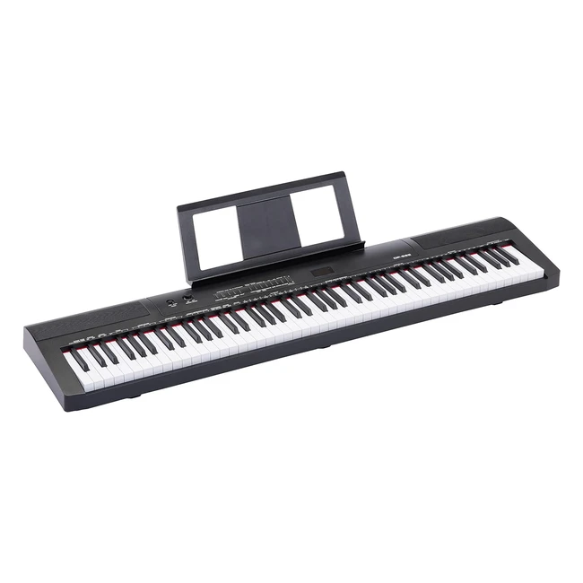 Amazon Basics Digital Piano 88 Key Semiweighted Keyboard with Sustain Pedal Power Supply 2 Speakers
