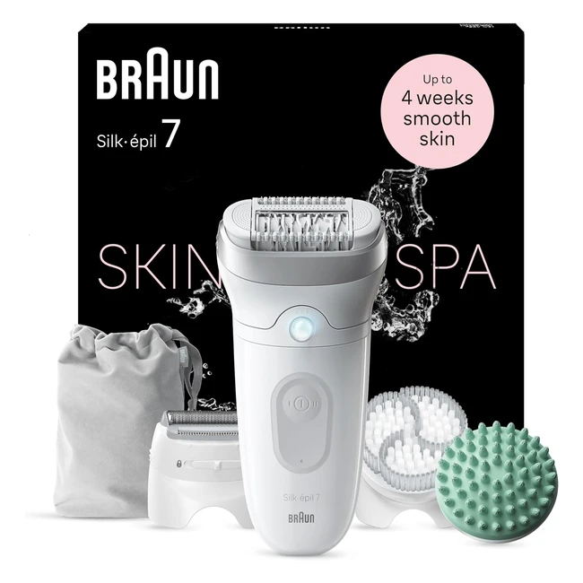 Braun Silkpil 7 Epilator SE7081 - Smooth Skin Anytime, All-in-One Kit, Efficient Hair Removal