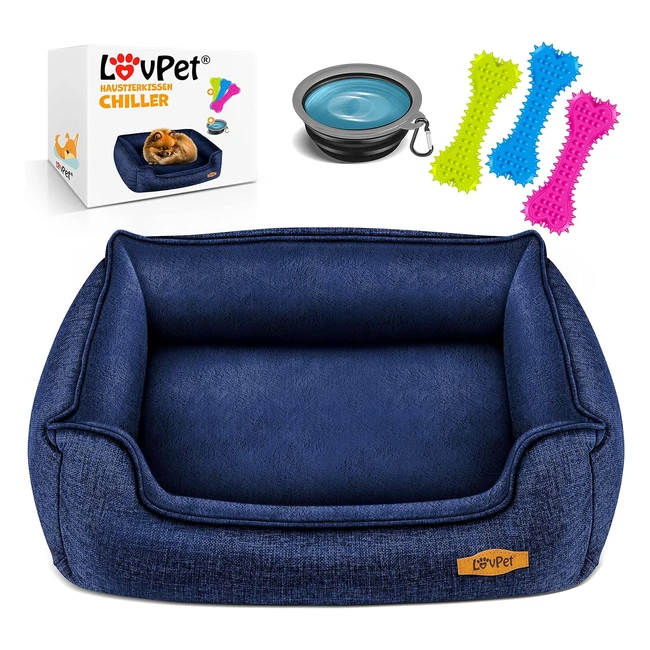 Lovpet Hundebett Hundekissen Hundekorb Chiller XL Navyblau