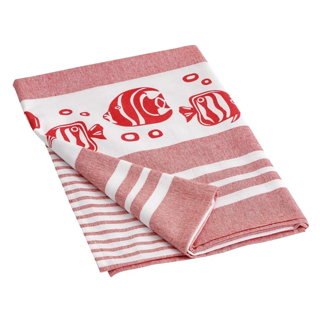 Telo Mare Baroni Home con Coralli Azzurri 90x170 cm - Leggero, Colorato, Super Assorbente