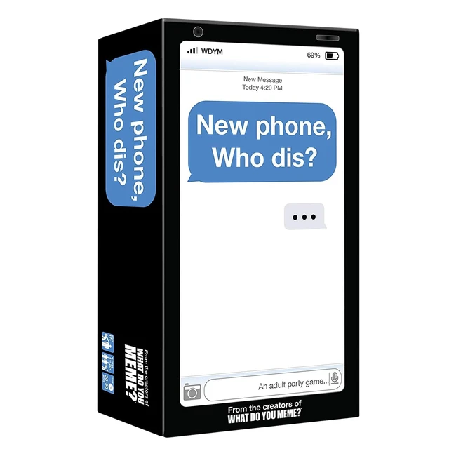 What Do You Meme New Phone Who Dis Adult Party Game UK Edition - Hilarious Text 