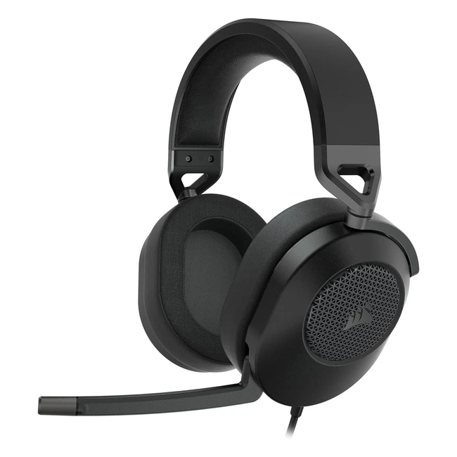 Corsair HS65 Surround Wired Gaming Headset Dolby 7.1 Sound Sonarworks iCUE PC Mac PS5 PS4 Xbox Switch Mobile Carbon