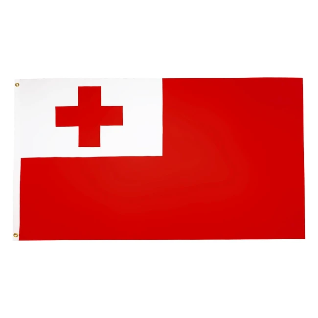 Tonga Flagge 150x90cm - Königreich Tonga Fahne 90 x 150 cm - Feiner Polyester - Flaggen