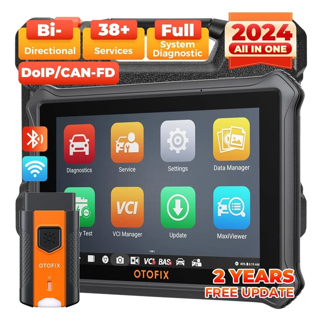Otofix D1 Lite Herramienta de Escaneo Bidireccional Bluetooth - Actualizaciones 2 años - Diagnóstico Automotriz - Prueba Activa - 38+ Funciones
