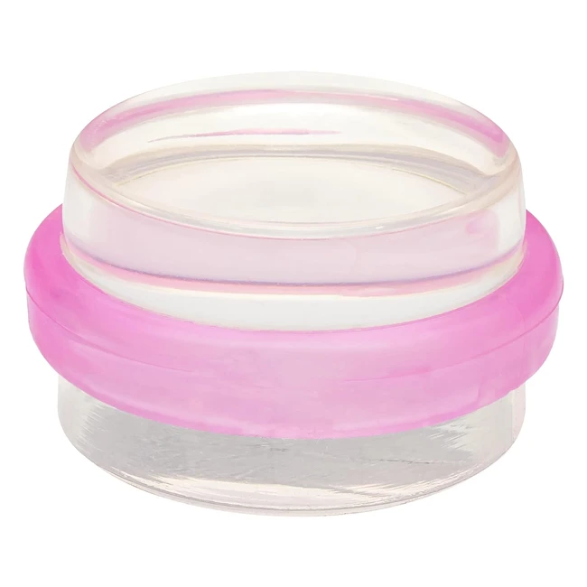 Wagner Bodenstopper Clear Pink 38x22mm Hochwertiger Kunststoff Transparentpink S
