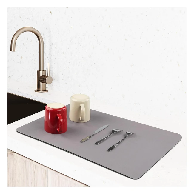 Alfombrilla Secado Platos Absorbente 60x40cm - EcoFriendly - Antideslizante