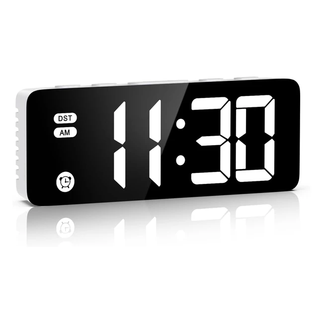 ORIA Digital Alarm Clock 58 Inches LED Compact Clock for Kids Bedrooms with 4 Di