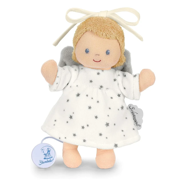 Peluche Musical Ángel de la Guarda Crema - Suave y Nicki - Caja de Música