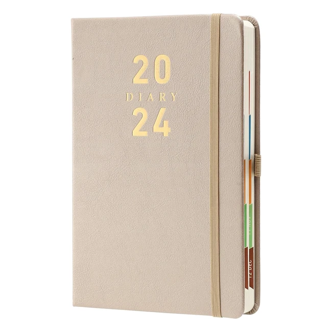 MLJTOYO 2024 Diary Planner A5 Day Per Page Organizer Weekly Monthly Planner 2024