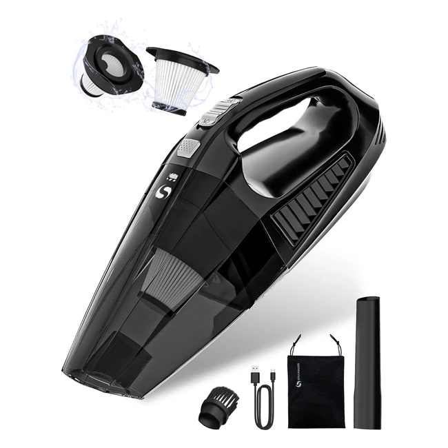ServoMaster Handheld Vacuum Cleaner SM03 - Powerful 120W Motor Fast Charging L