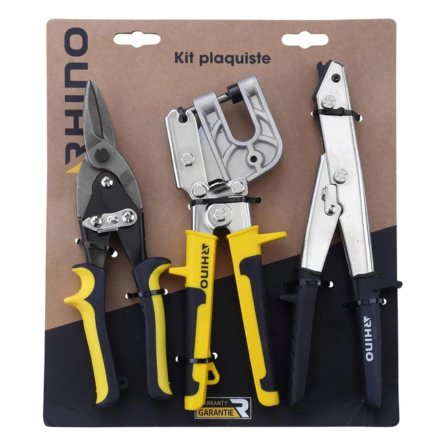 Kit de 3 herramientas Rhino para plaquistas - Ref. 011412