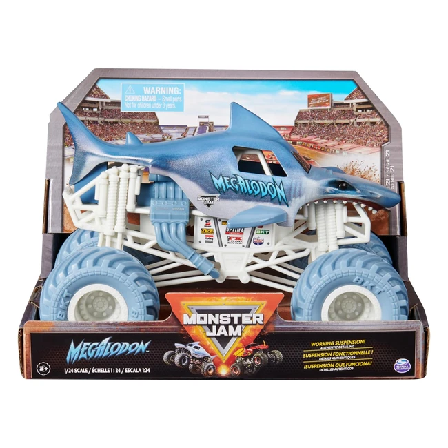 Monster Jam Megalodon Diecast Truck 124 Scale - Official Collector's Edition