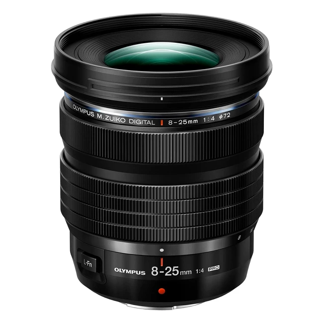 Objetivo MZUIKO Digital ED 825mm f/4.0 Pro Zoom Gran Angular - Modelo Olympus OMD Pen Panasonic GSeries - Negro