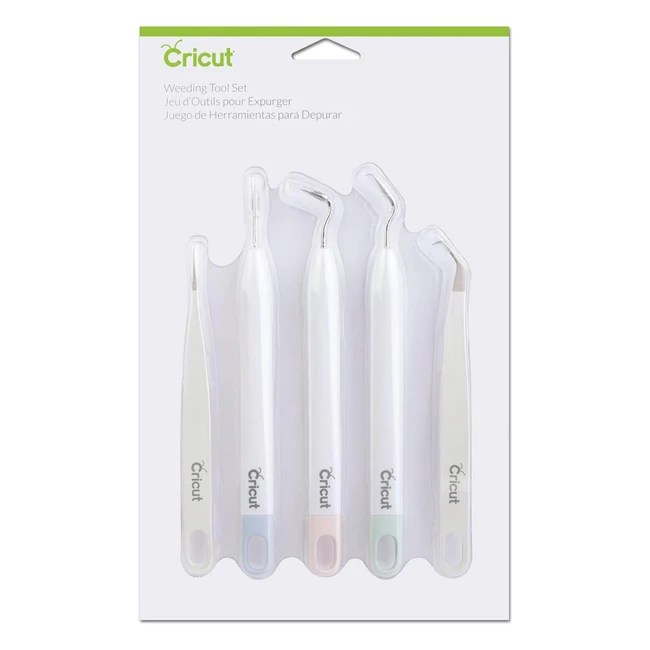 Cricut Multicolour Bright Pad Weeding Tool Kit 2004233 - Precision Tools for Vin
